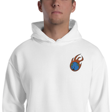 Load image into Gallery viewer, Flaming Earth Embroidered Hoodie
